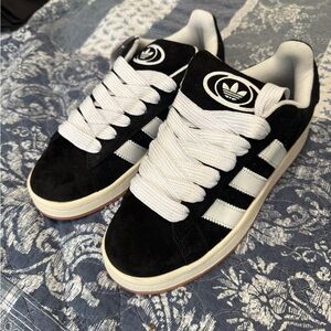 Adidas Campus Black and White Sneakers